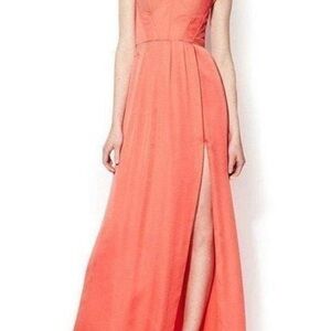 BCBGMaxAzria Coral Maxi Dress with Slit
